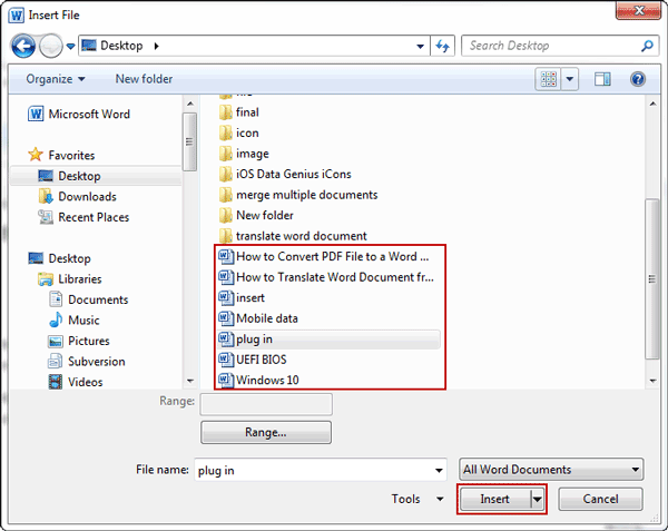 How To Merge Multiple Word Documents In Word 2007 2010iSunshare Blog