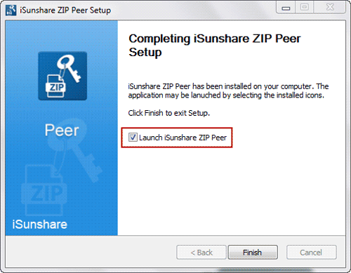 install and run isunshare zip peer