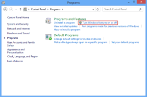 How to Turn on .Net Framework 3/3.5/4/4.5 Windows 7/8 Features