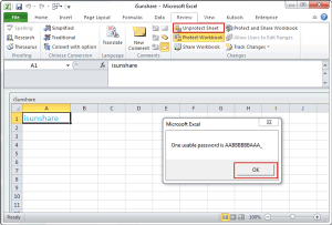 how to make excel sheet unprotected