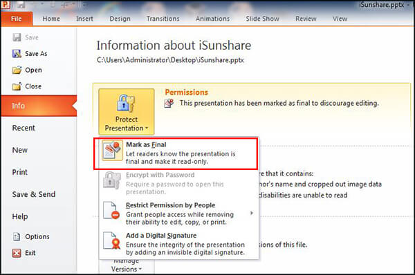 How To Remove Or Disable Read only In PowerPoint Presentation