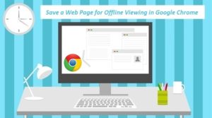 chrome save web page offline