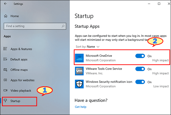 how to stop program from running at startup windows 10