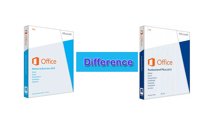 Difference Between Office Home and Business 2013 and Office ...