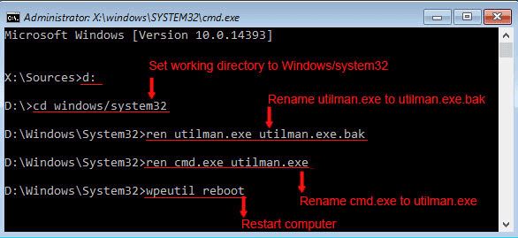 exécuter des commandes pour redémarrer votre ordinateur ordinateur