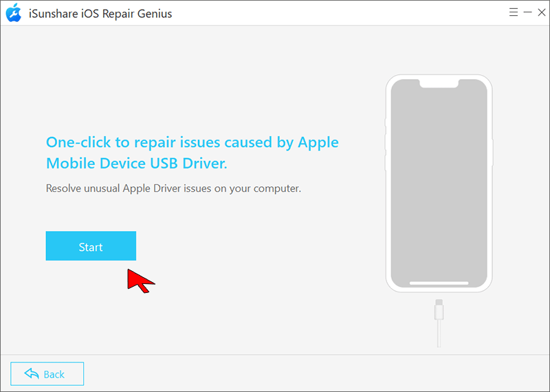 click Start to repair