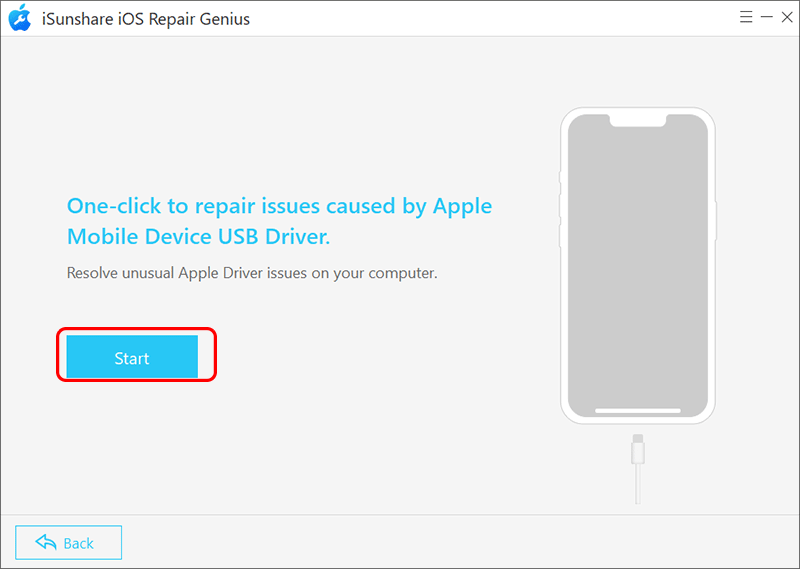 repair Apple Mobile USB driver with iOS Repair Genius