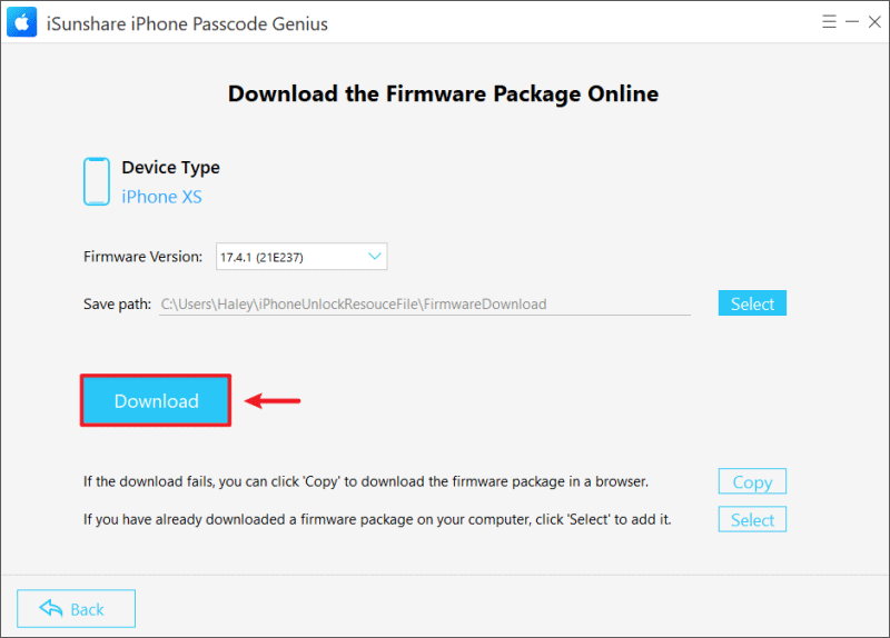 download firmware package