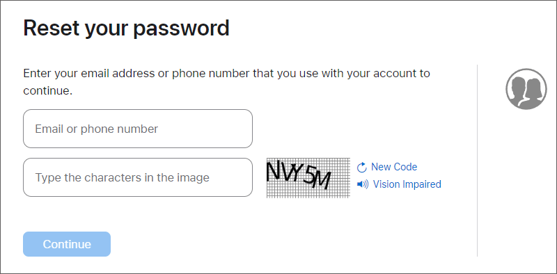 Reset Apple ID Password