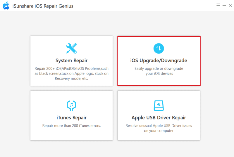 iSunshare iOS Repair Genius