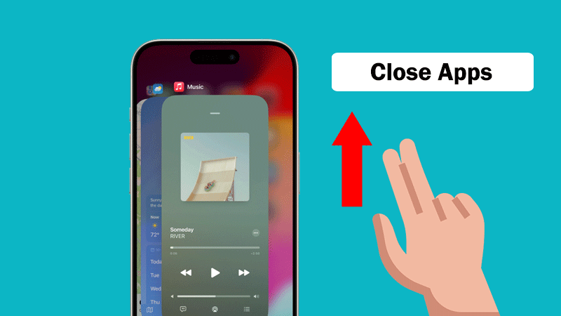 close apps on iPhone
