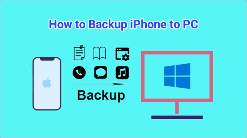 Backup iPhone to PC with or without iTunes