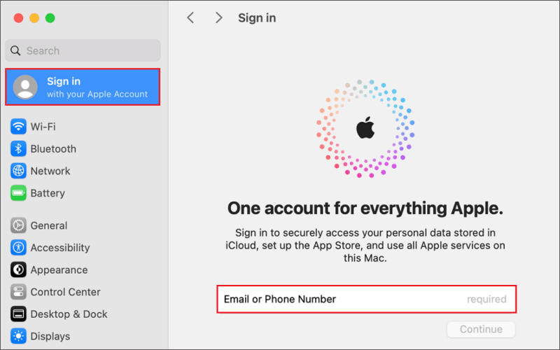 create an apple id on mac