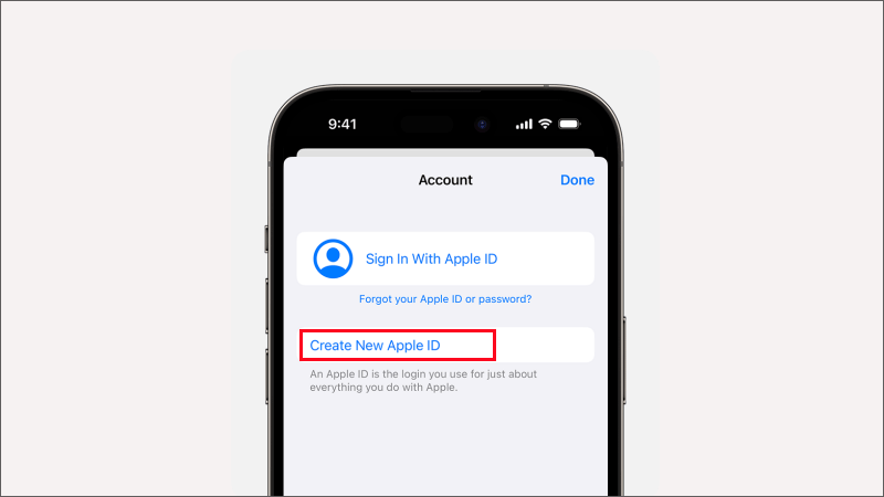 create new apple id on iphone