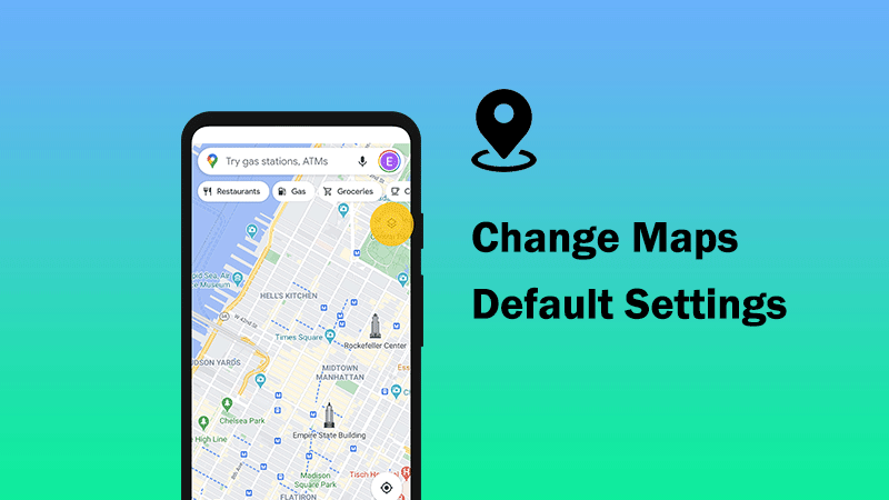 change Map default settings on iPhone