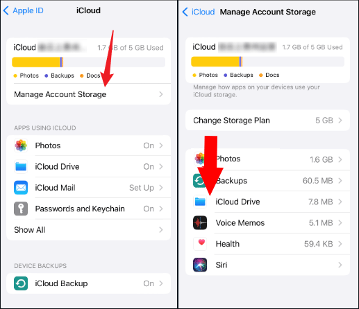 remove icloud photos from iphone