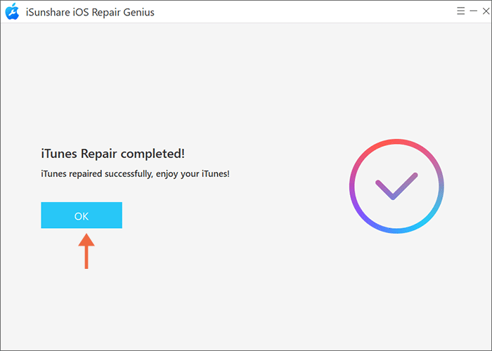 iTunes issue is repaired