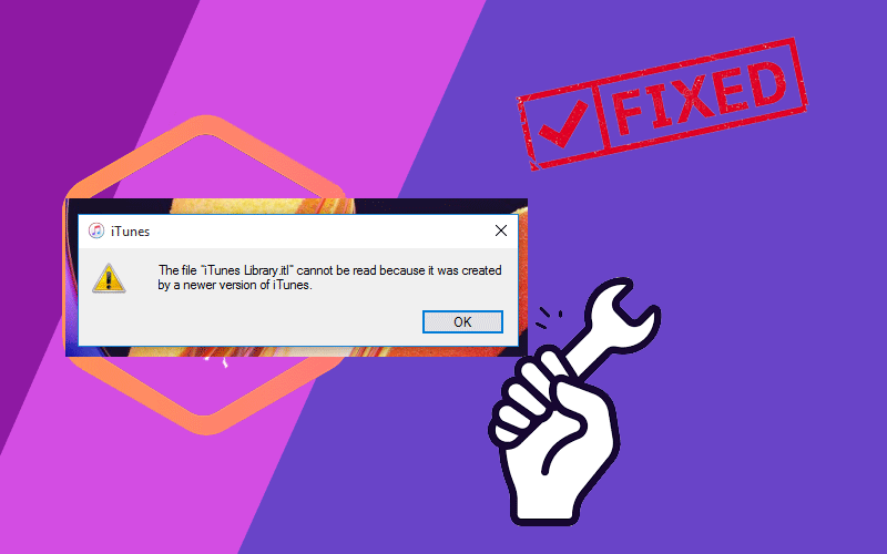 fixed-iTunes Library.itl file cannot be read