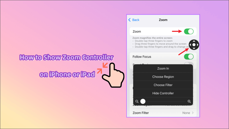 How to Show Zoom Controller on iPhone or iPad