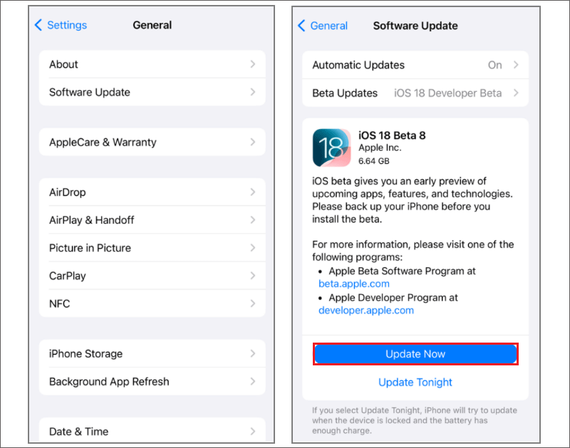 update ios to lastest version