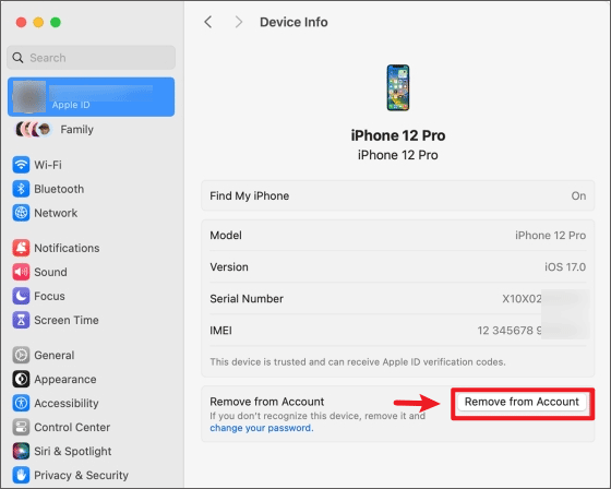unlink two iphones on mac