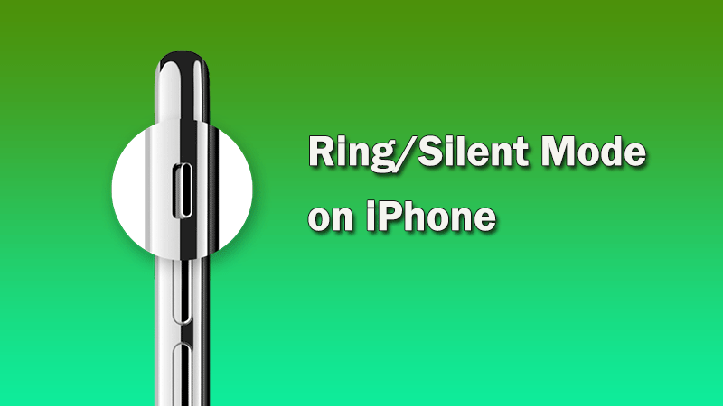 put iPhone in ring or silent mode