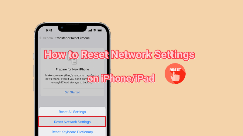 reset network settings on iPhone