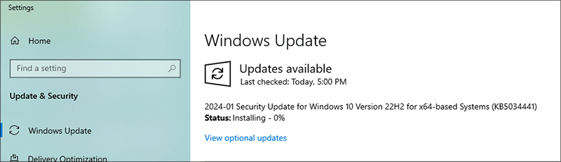 update Windows