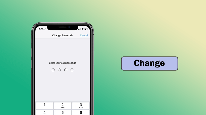 change passcode on iPhone