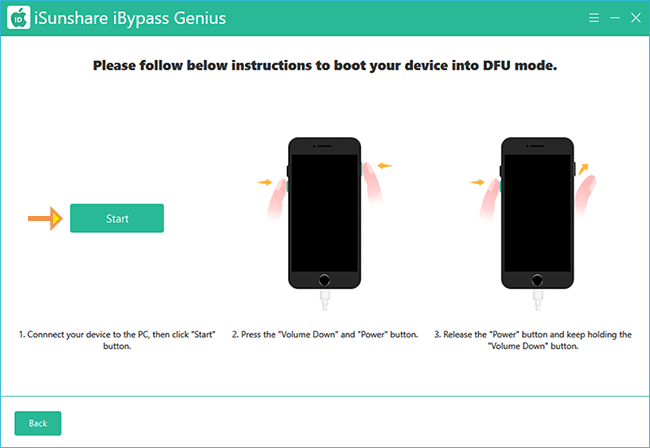 boot iPhone into DFU mode again