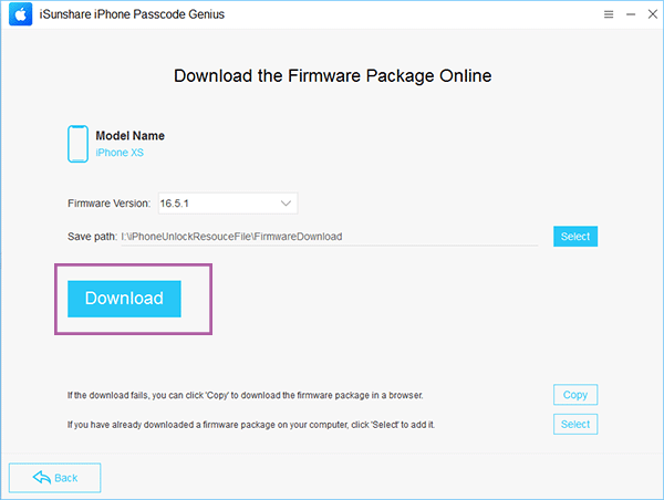 download firmware package online