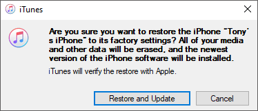 restore and update