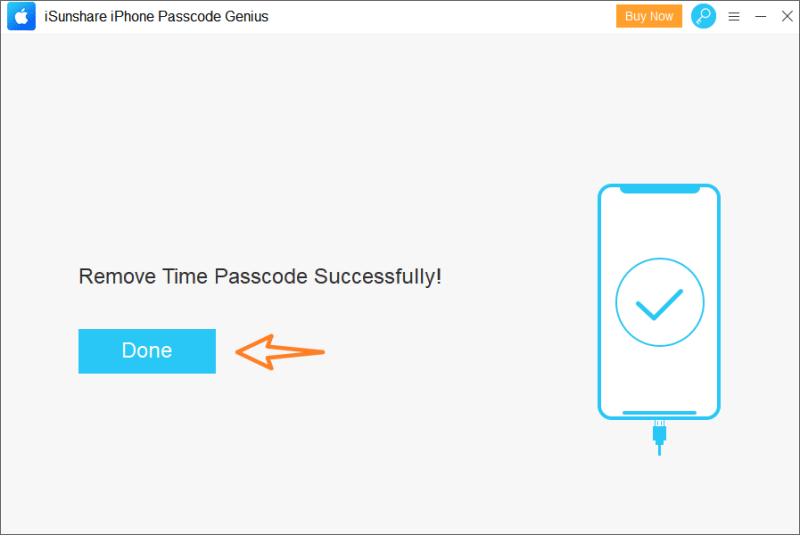 remove time passcode successfully