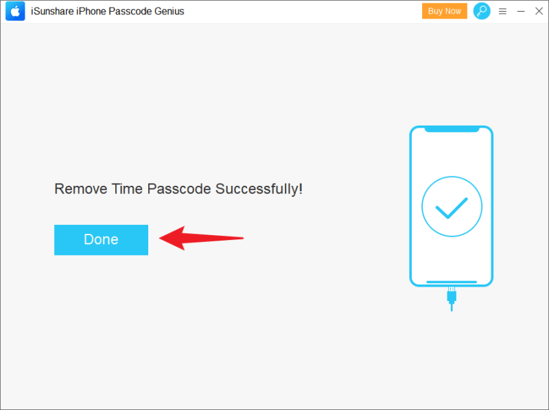 remove time passcode successfully