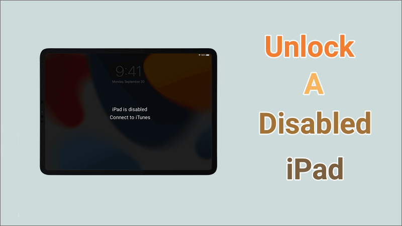 unlock disabled iPad