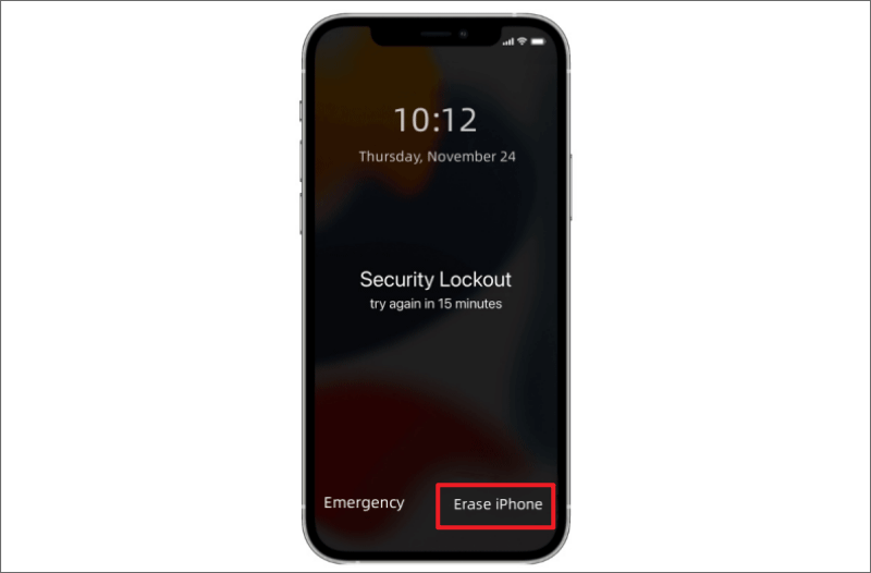 erase iPhone 11 on Screen