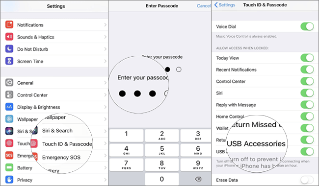 disable usb restricted mode