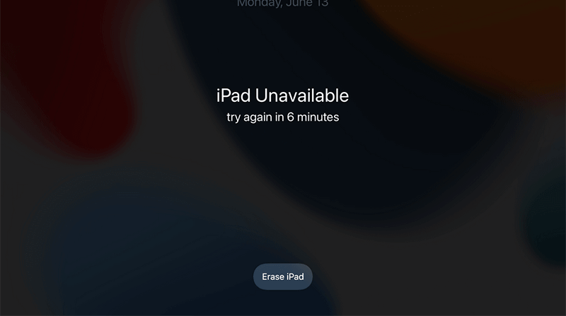 iPad unavailable