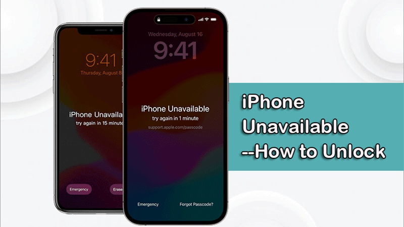 unlock unavailable iPhone