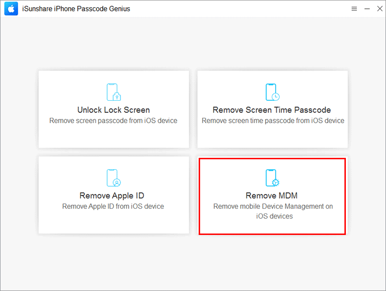 choose Remove MDM