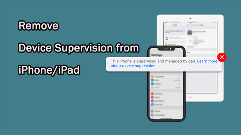 remove device supervision on iPhone