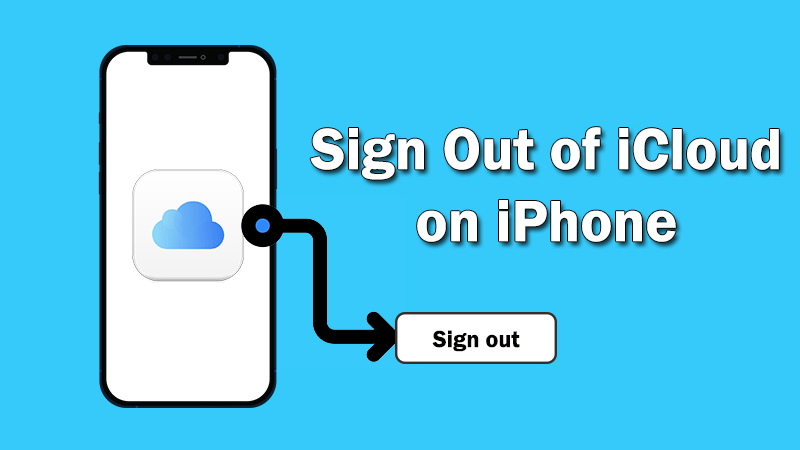 sign out of iCloud on iPhone