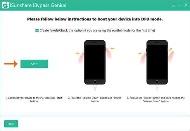 steps to boot into DFU mode