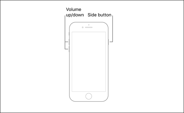 hard reset iPhone 8 and later