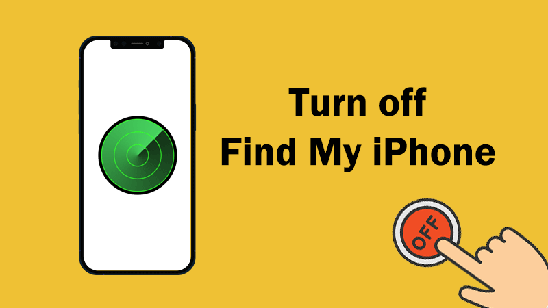 turn off find my iphone