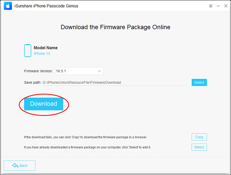 download firmware package