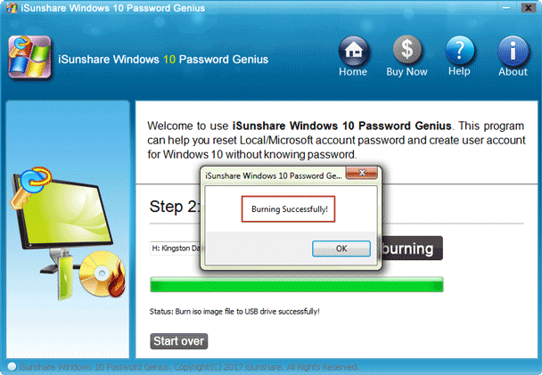 windows 10 password reset tool tablet