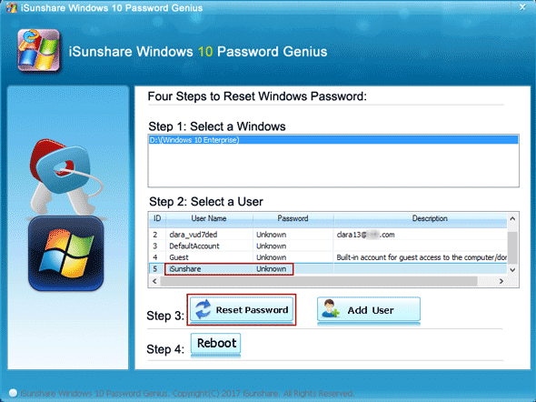 active boot disk lite reset windows 10 password