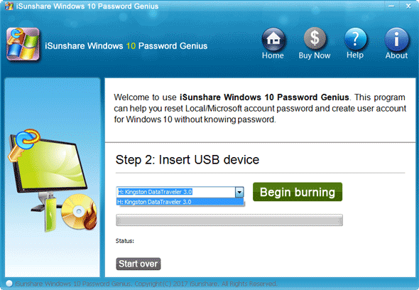 windows password resetter usb