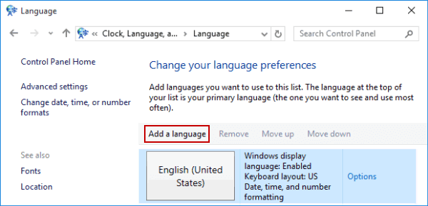 How to Add Language in Windows 10